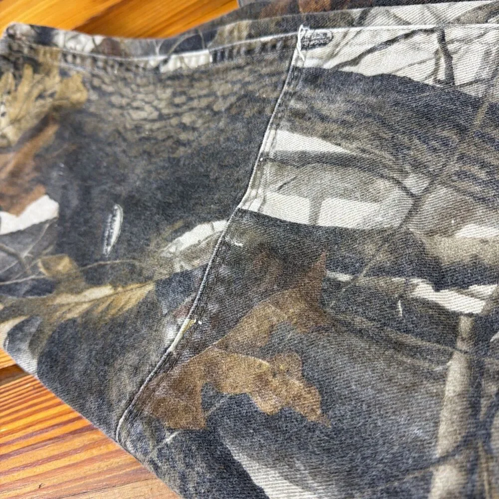 Vintage 90s Wrangler Real Tree Camo Pants Double Knee Straight Leg Men’s 40x30